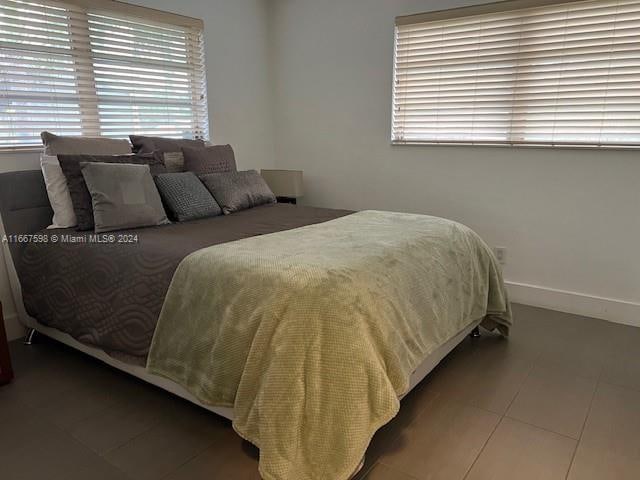 view of tiled bedroom