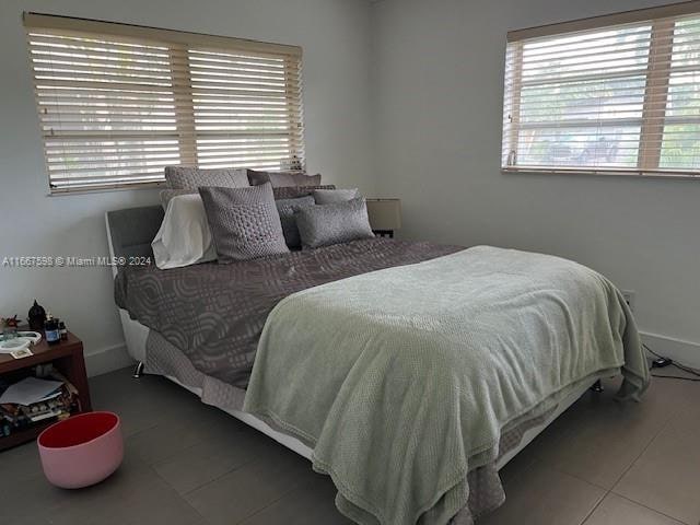 view of tiled bedroom