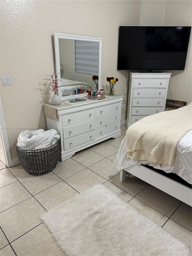 view of tiled bedroom