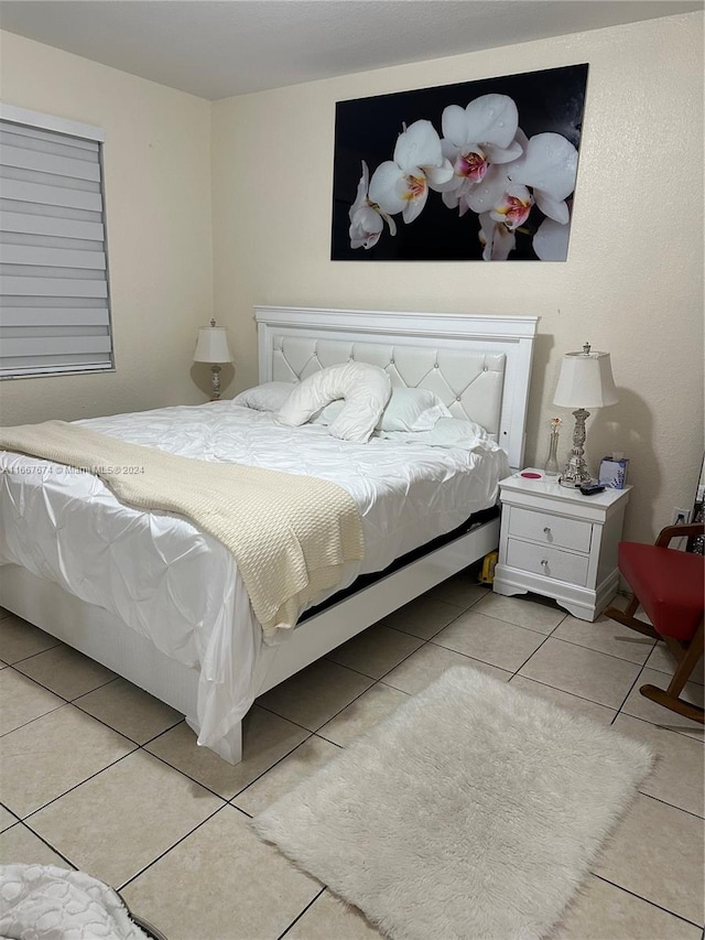 view of tiled bedroom