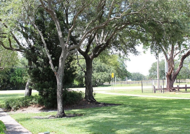 surrounding community featuring a yard