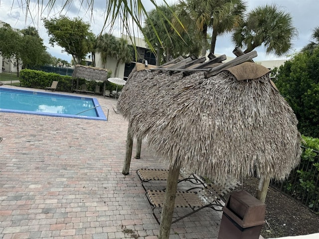 view of pool with a patio