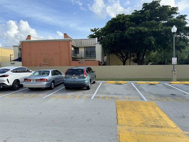 view of car parking