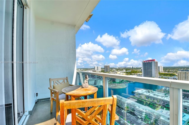 view of balcony