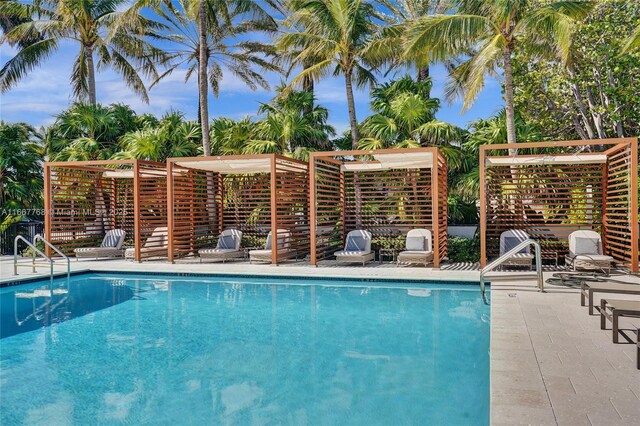 view of pool with a patio area