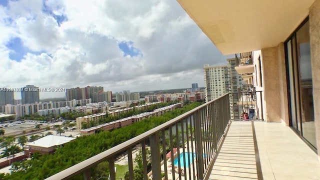 view of balcony