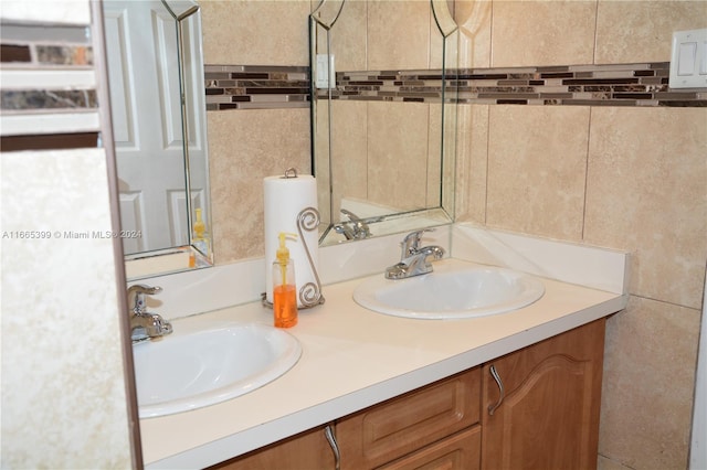 bathroom featuring vanity