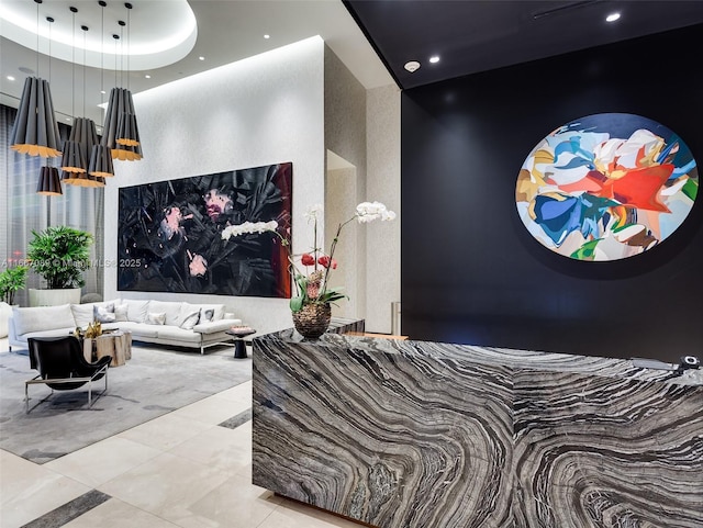 45 SW 9th St Unit 4007, Miami, FL 33130 - reception with recessed lighting