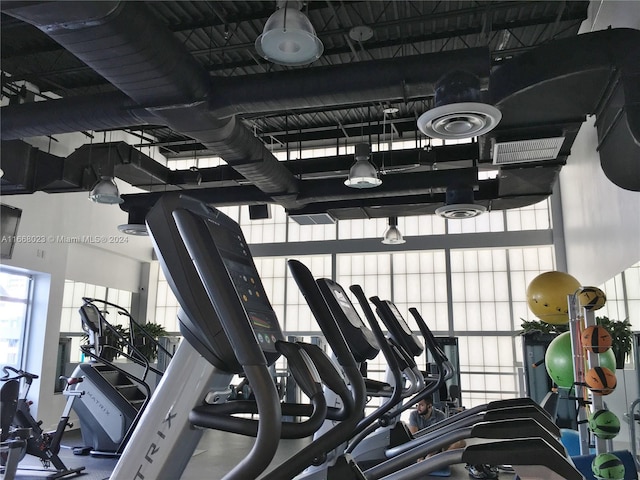 view of exercise room