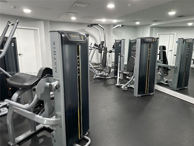 view of exercise room