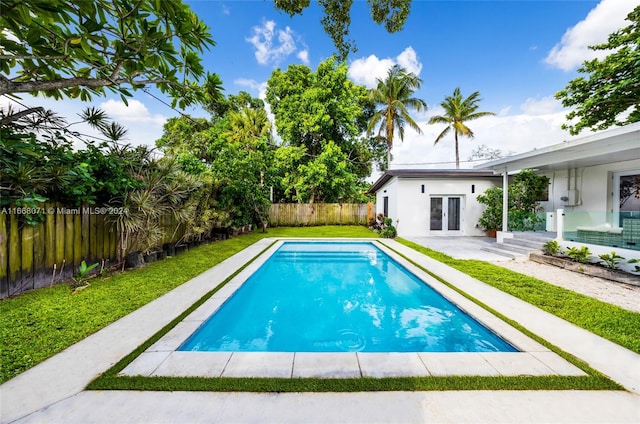 view of pool with a patio area