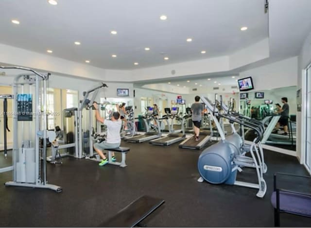 view of gym