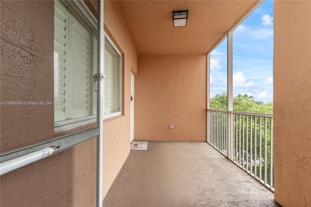 view of balcony