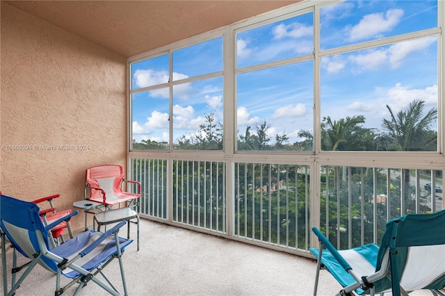 view of sunroom / solarium