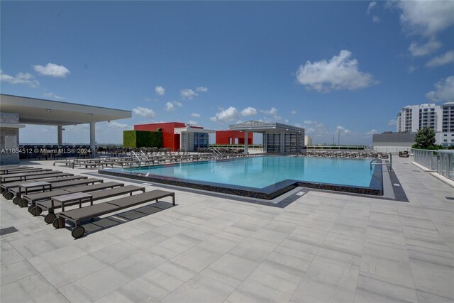 view of pool with a patio area