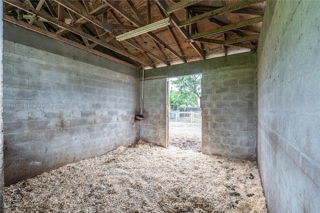 view of horse barn