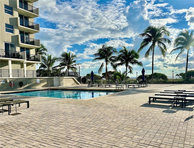 view of pool