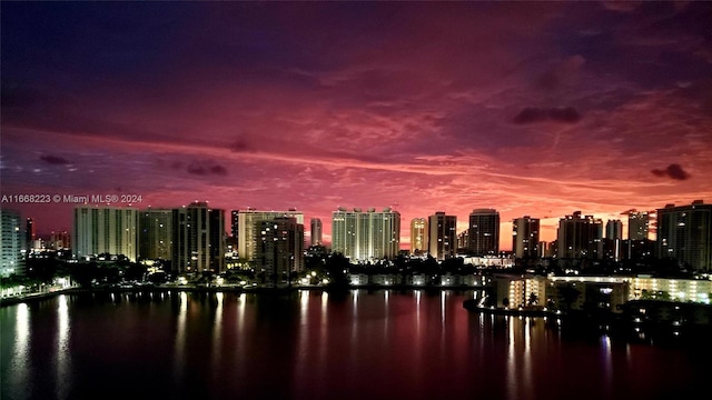 city view with a water view