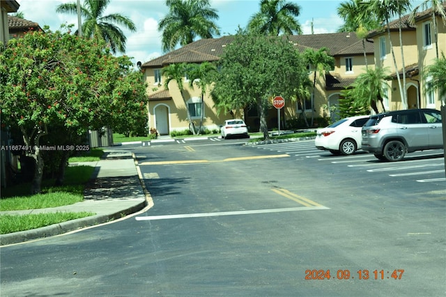 view of uncovered parking lot