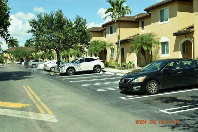 view of uncovered parking lot