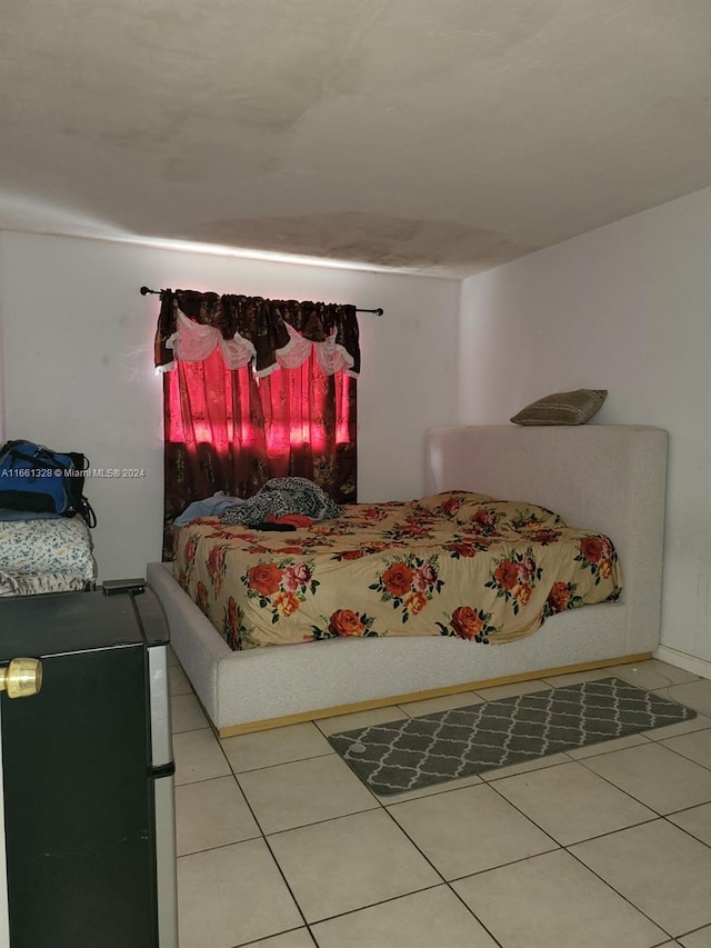 view of tiled bedroom