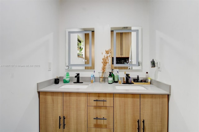 bathroom featuring vanity