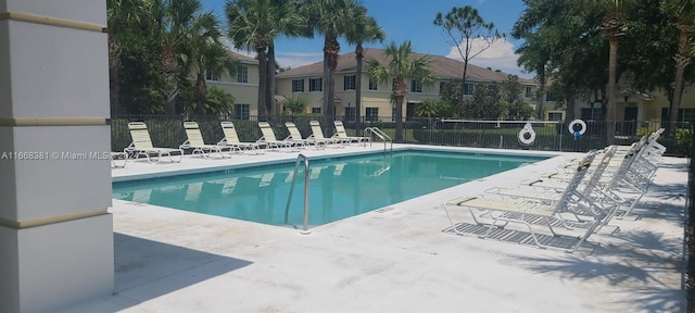 view of pool with a patio area