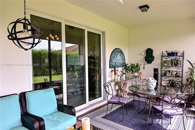 view of sunroom / solarium