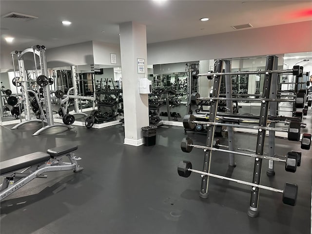 view of exercise room