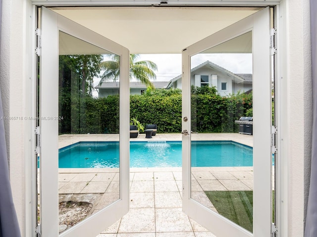 view of pool with a patio