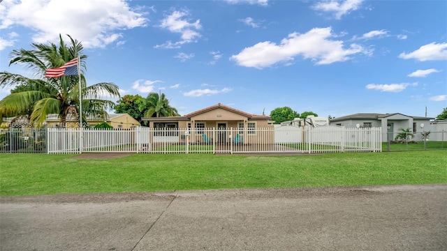 exterior space with a yard