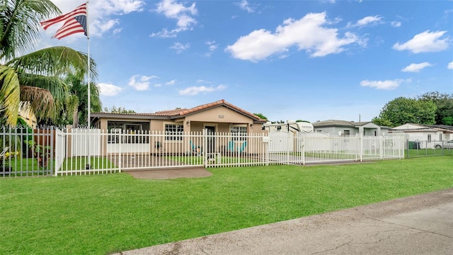 exterior space featuring a lawn