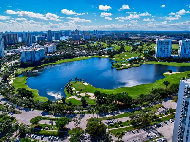 20505 E Country Club Dr Unit 531, Aventura, FL 33180 - drone / aerial view featuring a city view and a water view