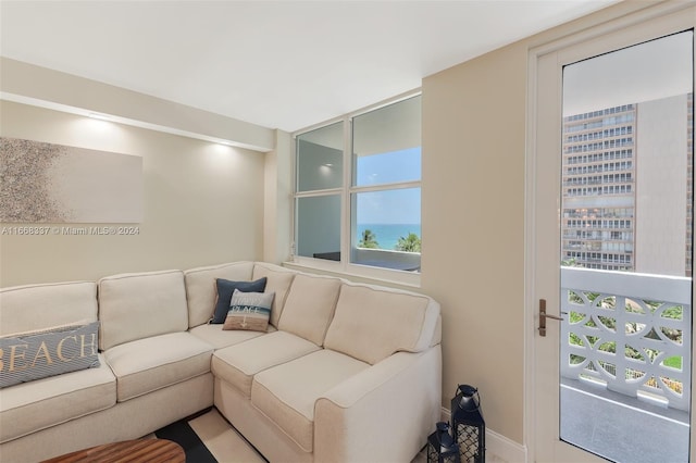 living room with a wealth of natural light