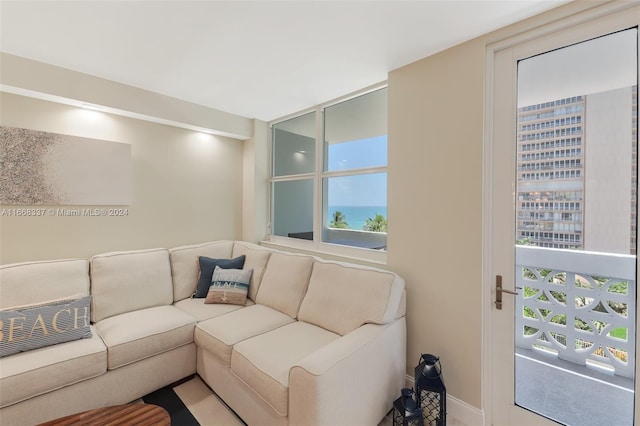 view of living area