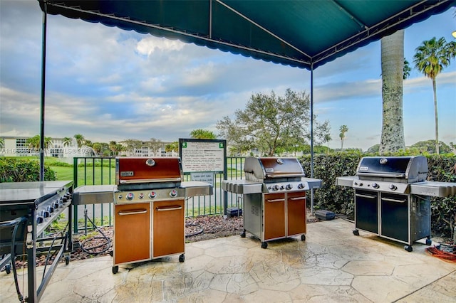 view of patio / terrace featuring area for grilling