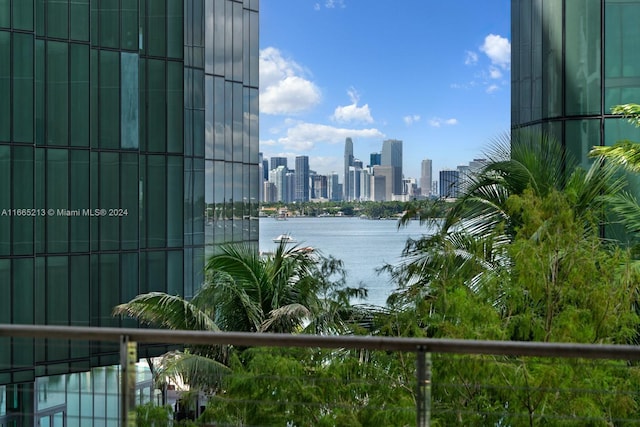 view of water feature