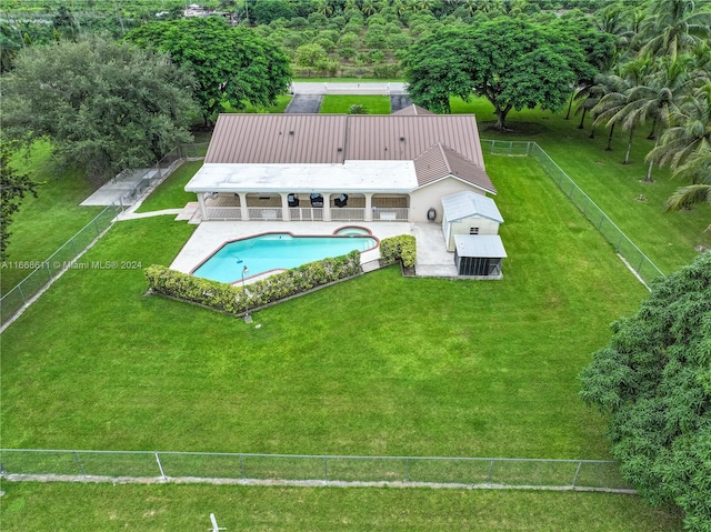 birds eye view of property