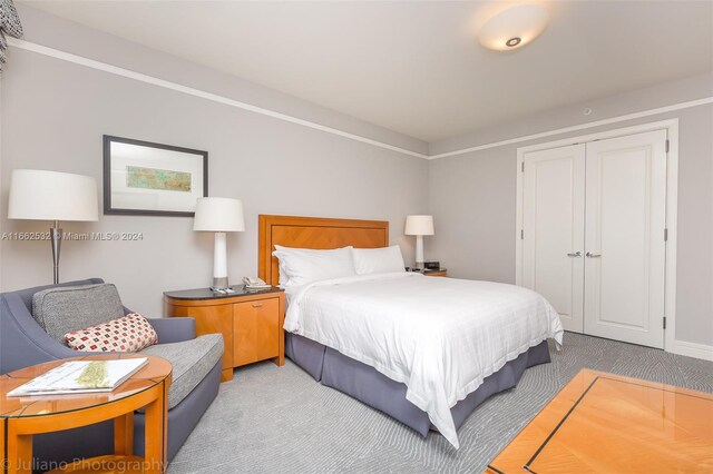 1435 Brickell Ave Unit 3603, Miami, FL 33131 - bedroom featuring carpet flooring and a closet
