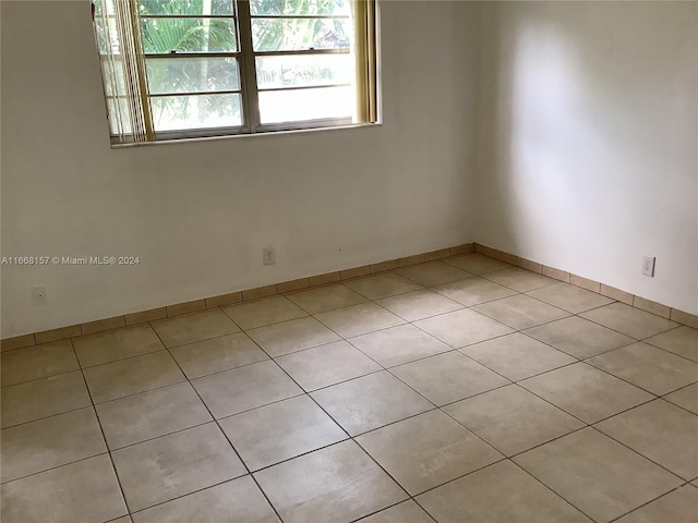 view of tiled empty room