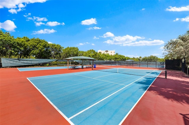 view of tennis court