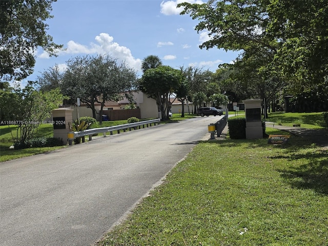 view of road