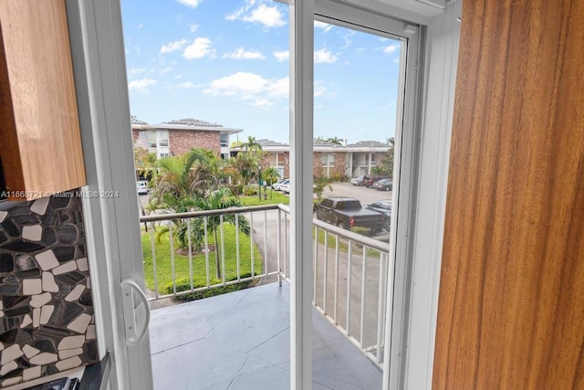 view of balcony