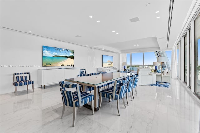 view of dining area