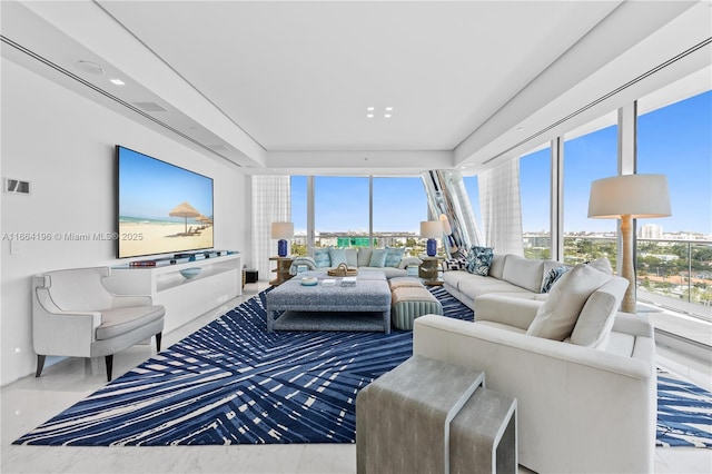 living room with a wealth of natural light