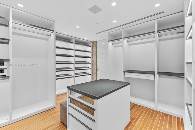 hallway featuring light hardwood / wood-style floors