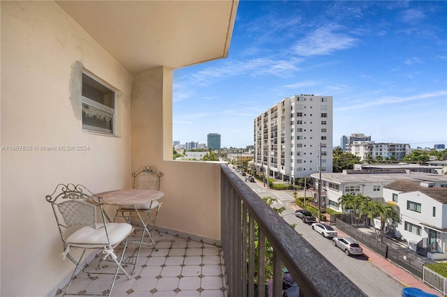 view of balcony