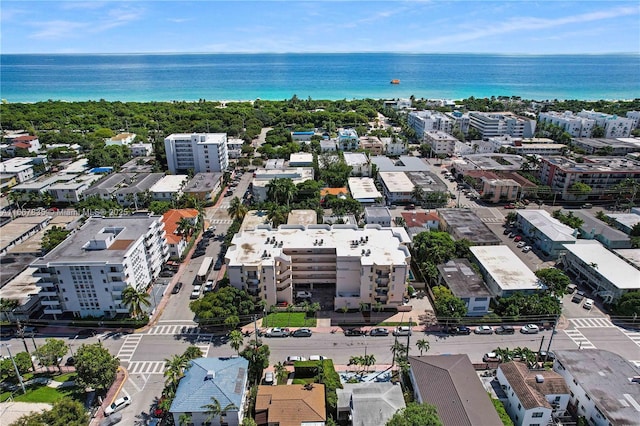 7921 Byron Ave Unit 507, Miami Beach, FL 33141 - drone / aerial view with a water view