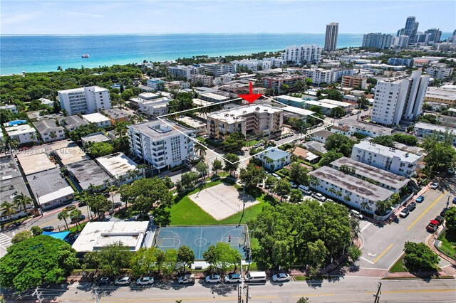 7921 Byron Ave Unit 507, Miami Beach, FL 33141 - bird's eye view featuring a view of city and a water view