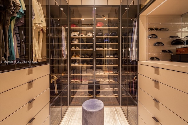 wine room with tile patterned flooring